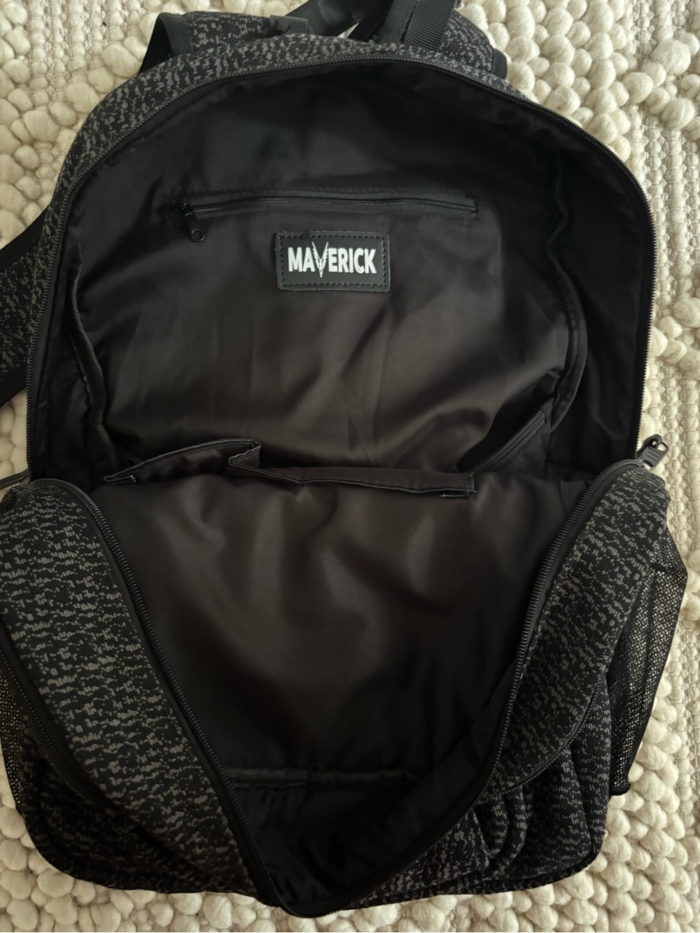 Logan Paul Maverick grey & black Backpack luggage parrot logo - Picture 13 of 14